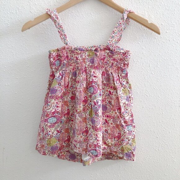 LIBERTY For Target Girls Sleeveless Floral Top Small Size - Picture 1 of 7
